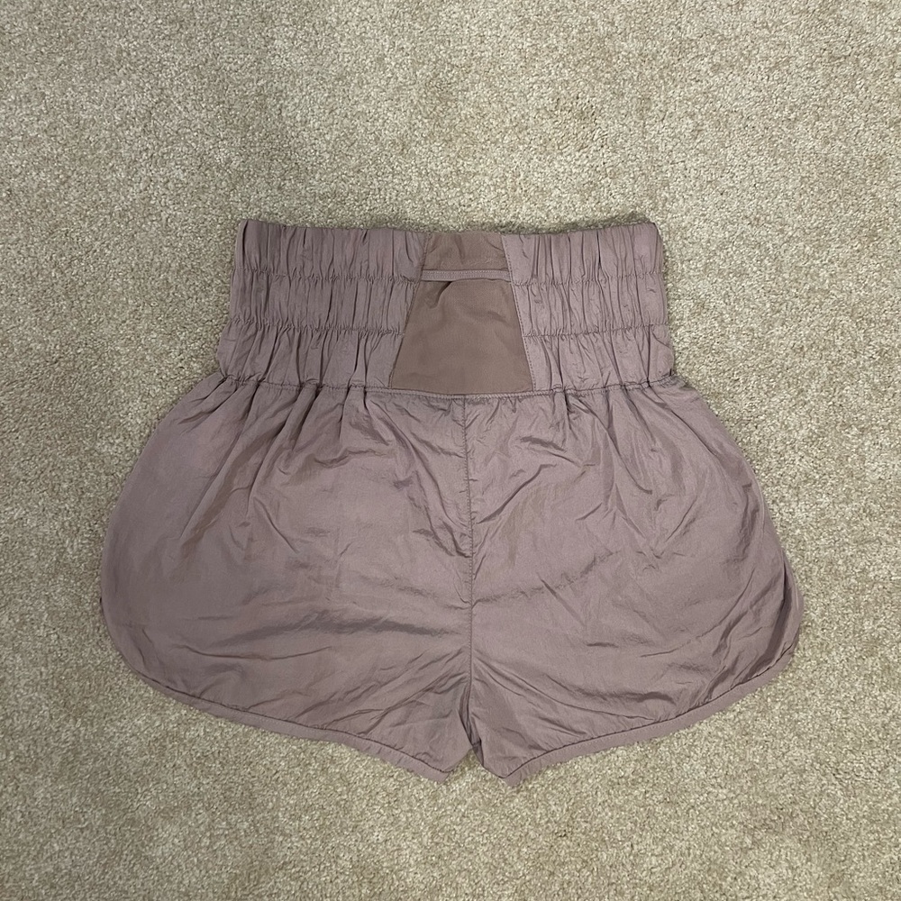 Free People Mauve High-Waisted Shorts